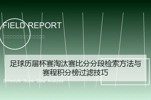 足球历届杯赛淘汰赛比分分段检索方法与赛程积分榜过滤技巧